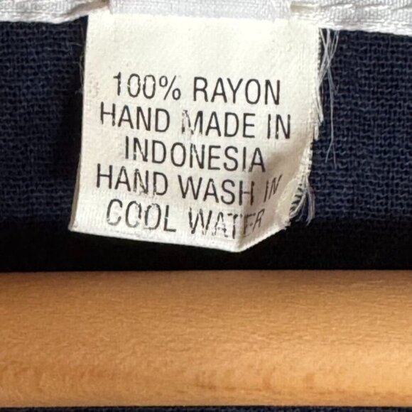 90s Vintage Fashion Fantasy Navy Blue Artsy Oversized Maxi Duster Dress One Size - Picture 3 of 11